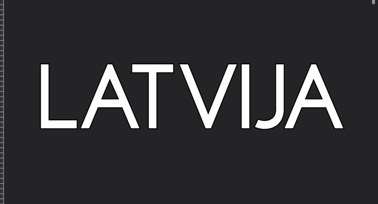 Large Heat-Transfer Sticker – Latvia