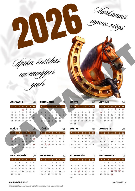 Magnētiskais kalendārs 2026