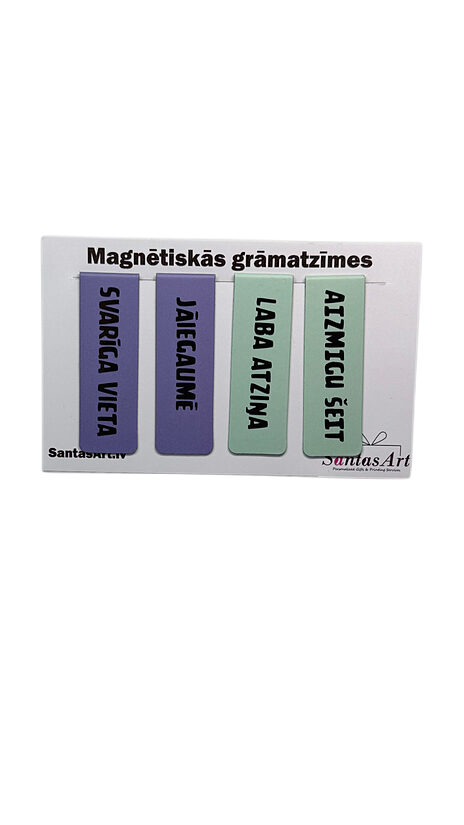 MAGNETIC BOOKMARKS 4 Pcs. 