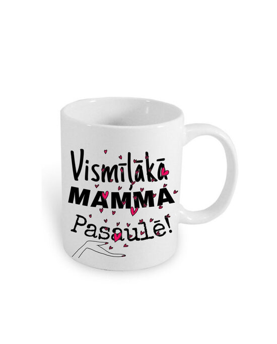 Krūze māmiņdienai “Vismīļākā mamma passulē”, 330ml