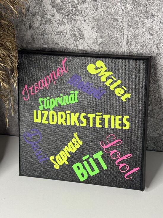 Iedvesmas kanva 15x15cm