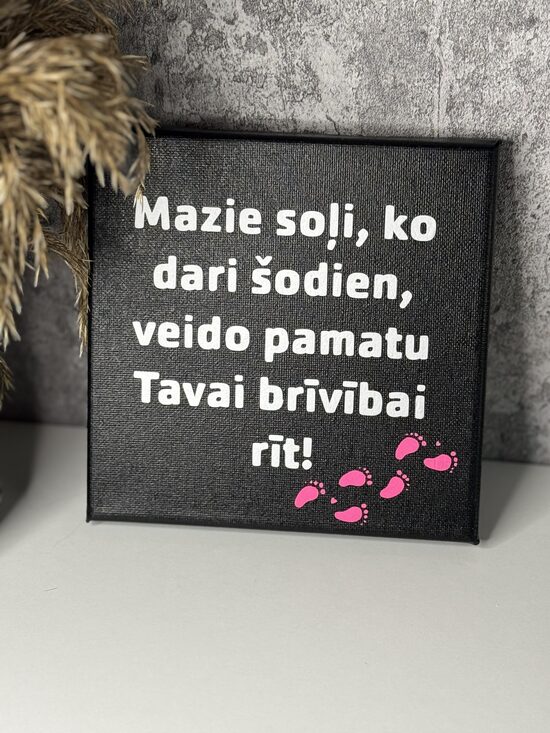 Motivācijas kanva 15x15cm