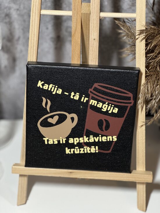 MELNA KANVA | APSKĀVIENS 15x15cm