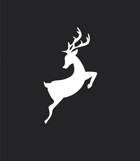 Dekoratīva uzlīme logam “Briedis” – ziemas dekors