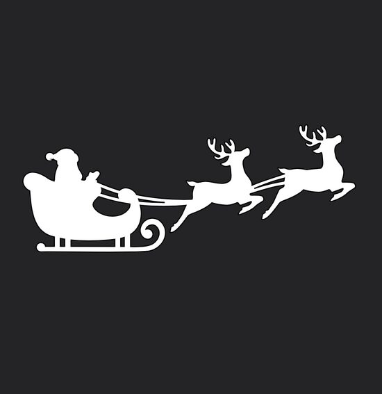 Dekoratīva uzlīme logam “Kamanas” – ziemas dekors