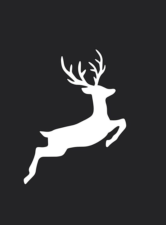 Dekoratīva uzlīme logam “Briedis” – ziemas dekors