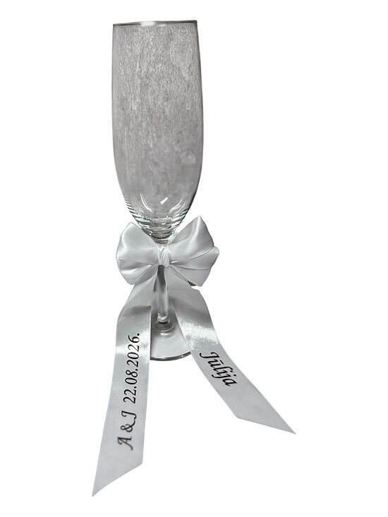 Printed satin ribbon